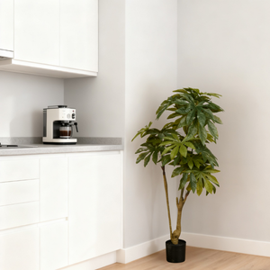 Árbol Artificial de Aralia Japonesa de Plástico Altamente Realista de 120 cm, Árbol Elegante de Hoja Perenne para Decoración del Hogar, Nifloral, Gran Venta - Product Image 5