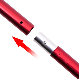 Aluminum Alloy <b>Tent</b> Poles 32mm Telescopic Adjustable Lightweight Support for <b>Tents</b> Tarpaulin Outdoor Camping Use - Product Image 5