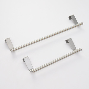 Stainless Steel Hanging <b>Towel</b> Rack For <b>Kitchen</b> Cabinet Door Dishcloth <b>Holder</b> Minimalist Design Easy Installation - Product Image 4