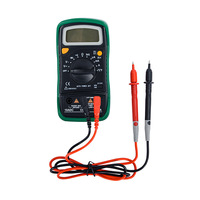 Multimètre numérique miniature portable 600V AC/DC 10A Mesure DC/AC Usage domestique Auto-ranging Auto-power Continuité automatique