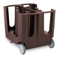 Chariot de service réglable pour assiettes, chariot de collecte de plats pour la restauration, chariot de service durable pour la cuisine des restaurants, utilisation hôtelière