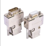 Deux rangées de contacts solides capot en métal plaqué or DB9 9 broches connecteur série RS-232 DB9 connecteur femelle
