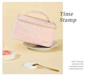 กระเป๋าเครื่องสำอางกันน้ำขนาดใหญ่สำหรับผู้หญิงมีสองชั้นกันน้ำแยกออกจากกันการทำแห้งแบบพกพา - Product Image 4