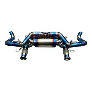 Vortex Titanium Valvetronic Exhaust for Audi R8 V10 2024-2025 Blue Racing Performance Catback Muffler Pie-cut System <b>Kit</b> - Product Image 1