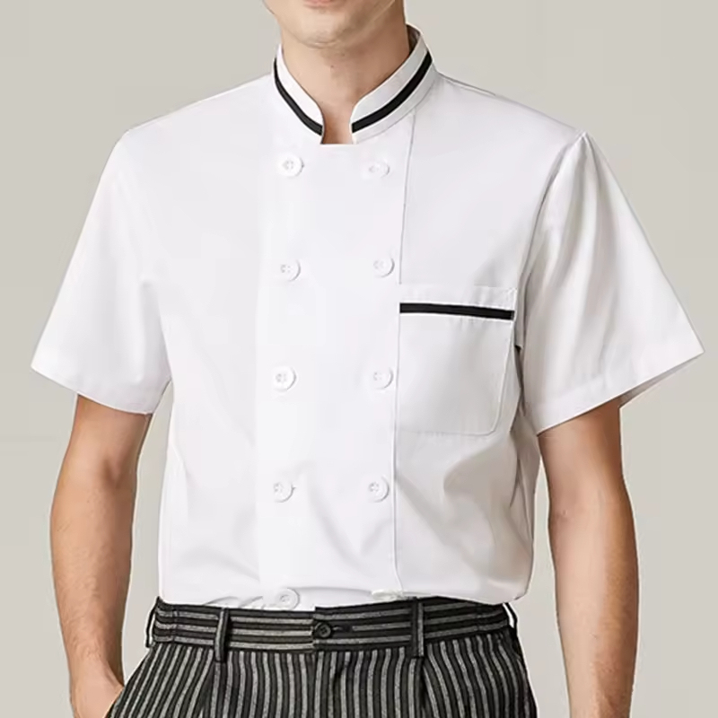 Men Long Sleeve Chef Uniform Jacket