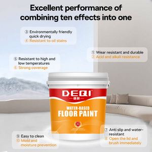 DEQI ขายส่งสีอีพ็อกซี่แบบน้ำสำหรับพื้นปูนซีเมนต์และโรงรถ ผลิตตามแบบ OEM ODM เป็นมิตรต่อสิ่งแวดล้อม - Product Image 3