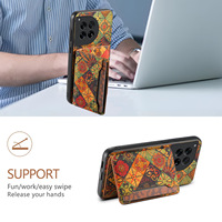 Fleur florale de luxe pour OnePlus 12 étui porte-cartes à rabat béquille téléphone portable étuis en cuir PU pour OnePlus 12R 11 11R