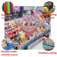 Château gonflable d'extérieur en PVC épais pour anniversaires, avec trampoline et toboggan gonflable pour adultes et enfants