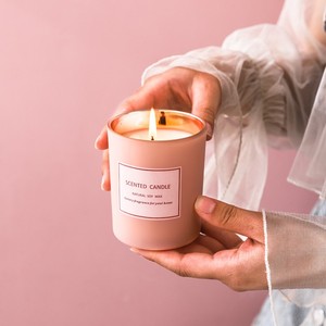 Vela Aromática Romántica en Vaso de Vidrio Electrochapado Rosa con Logotipo Personalizado, Regalo para el Día de San Valentín, Decoración para el Hogar - Product Image 2