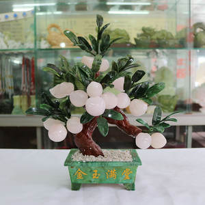 <span class=keywords><strong>Arbre</strong></span> de bonsaï en Jade <span class=keywords><strong>rose</strong></span>, artisanat décoratif, arbres de pierres précieuses en jade pour la décoration de la maison et <span class=keywords><strong>du</strong></span> bureau - Product Image 3