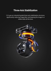 Cámara con Gimbal de 3 Ejes Skydroid C13, 2K con Zoom 30X + Cámara Térmica 640 + Telémetro Láser de 1000m, Carga Útil para Inspección de Drones de 176g - Product Image 5