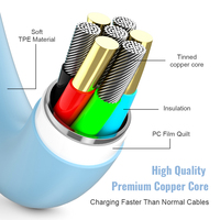 Cable de Carga Rápida USB-C a USB-C PD OEM, 3A, 1m/2m/3m/Largo Personalizado, para Computadora con USB 3.0