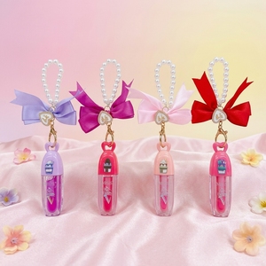 Brillo <span class=keywords><strong>Labial</strong></span> con Aroma a Helado y Llavero con Lazo, Doble Hidratación, Larga Duración, Antiadherente, Brillo <span class=keywords><strong>Labial</strong></span> - Product Image 3