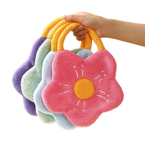 Asciugamano Rotondo in Tessuto Non Tessuto, Panno Assorbente in Pile Corallo per <span class=keywords><strong>Cucina</strong></span>, Vendita all'Ingrosso Multicolore - Product Image 1