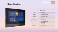 Interphone intérieur WiFi Android OS 7 pouces à coût élevé avec contrôle de la maison intelligente idéal pour la maison Villa