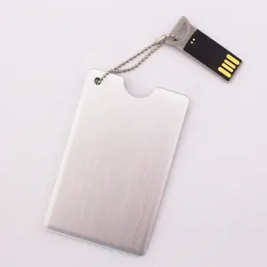 Factory Custom USB 3.0 2G 4G 8G 16G 32GB Aluminum Material Metal Card USB Flash Memory Business Credit Card