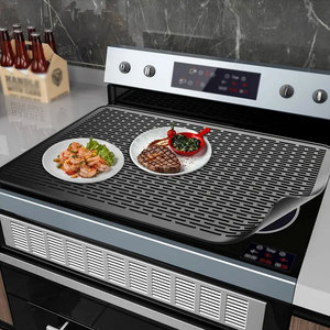 28 X 20 Inches Modern Design Extra Large Silicone Dish Drying Mat Stove <b>Top</b> <b>Protector</b> Silicon Cover Electric Stove <b>Table</b> Usage - Product Image 4