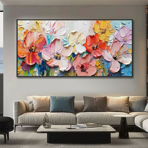 Dipinto a Mano su Tela in Stile Moderno, Arte Murale Decorativa 3D Testurizzata con Cornice, <span class=keywords><strong>Quadri</strong></span> di Fiori per Soggiorno e <span class=keywords><strong>Sala</strong></span> - Product Image 2
