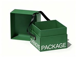 Handmade Luxury Green Sponge Lined Rigid <b>Paper</b> Candle Box Custom Printed with <b>Glossy</b> Lamination - Product Image 2