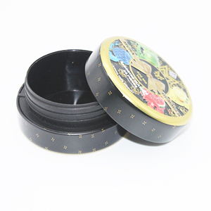 Custom Printed Child Resistant Round <b>Tin</b> Can 69x34mm Swirl Lock Metal Cans for Herb <b>Tobacco</b> Mint Candy Cosmetic Packaging - Product Image 4