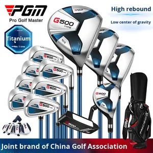 PGM <strong>Golf</strong> <strong>Clubs</strong> Full <strong>Set</strong> for Men Beginners Titanium Alloy Driver Irons Putter S Flex High Rebound Low Center of Gravity 12 Pieces - Product Image 2
