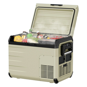 Congelador Portátil de 35L con Doble Batería y Compresor, Nevera para Auto de 12V/24V, Nevera de Refrigeración para Uso en Camiones y Campamentos al Aire Libre - Product Image 1