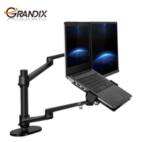 Support pour ordinateur portable en alliage d'aluminium réglable en hauteur ergonomique et bras pour écran LCD, autres accessoires informatiques
