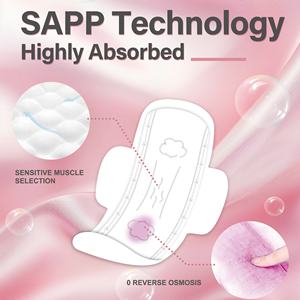 OEM penjualan laris bantalan sanitasi anion sekali pakai bantalan periode katun untuk wanita pembalut wanita - Product Image 6