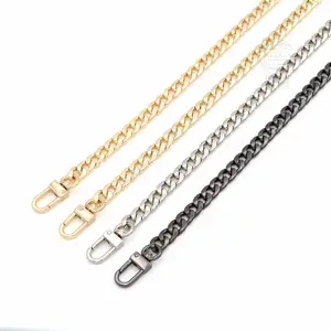 High quality Solid Brass Imported material NK bag gold metal chain for handbag shoulder strap purse rope