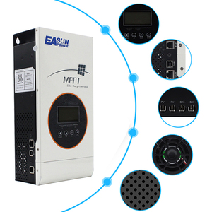 Controlador de Carga Solar MPPT de 80A, 12V, 24V, 36V, 48V, con Ventilador de Refrigeración, <span class=keywords><strong>5000W</strong></span>, para Baterías de Litio Selladas, Gel y Líquidas, Programable, con Pantalla LCD - Product Image 1
