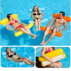 Hamac flottant gonflable pliable tendance avec dossier, chaise longue flottante pour piscine et mer, pour adultes, hommes et femmes - Product Image 1
