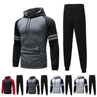 Ensemble de jogging deux pièces pour homme, qualité supérieure 2026, vêtements de sport décontractés d'hiver, en molleton technique à séchage rapide pour la gym et l'entraînement