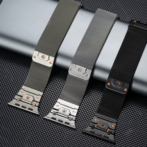 FORWELLENY Bracelet magnétique en métal milanais pour <span class=keywords><strong>Apple</strong></span> <span class=keywords><strong>Watch</strong></span> Series 11 10 46mm 9 8 <span class=keywords><strong>7</strong></span> 44 <span class=keywords><strong>45mm</strong></span> 49mm - Product Image 1