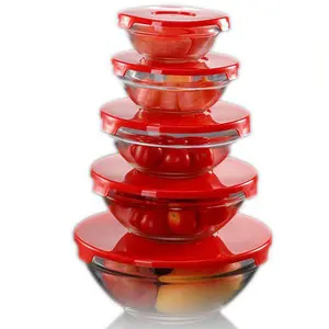 Buy Wholesale China 4 Count Glass Mixing Bowl, Nested Fruit Bowl