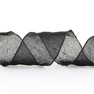 Ruban en <span class=keywords><strong>jute</strong></span> naturel coloré de 4 cm en gros pour la décoration de mariage, la boutique de fleurs, l'emballage de boîte cadeau - Product Image 5