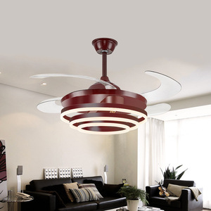 Lámpara <span class=keywords><strong>de</strong></span> <span class=keywords><strong>Techo</strong></span> LED Inteligente con Control Remoto, Diseño Moderno, Aspas Retráctiles, Ventilador <span class=keywords><strong>de</strong></span> 3 Velocidades, para Sala <span class=keywords><strong>de</strong></span> Estar - Product Image 4