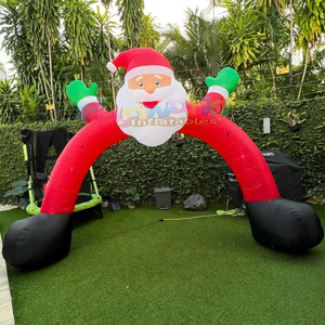 Arco inflable publicitario para la entrada, arco navideño inflable para decoración de fiestas y eventos navideños. - Product Image 4