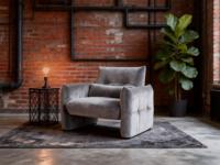 Fauteuil Modulaire Confortable en Bois, Chaise de Loisirs au Design Minimaliste Moderne pour Salon et Chambre, Compact et Inclinable, Simple