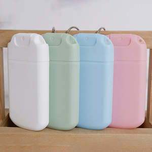 Repeatable Filling Matte Blue 20ml 30ml Small Hand <strong>Sanitizer</strong> <strong>Sprayer</strong> Bottle Empty Pocket Perfume Spray Bottles with Keychain - Product Image 4