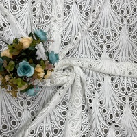 Tissu de luxe DF1012, tissu en dentelle suisse de dernière génération pour vêtements