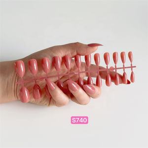 Unghie finte riutilizzabili di lusso progettate breve stampa personalizzata su unghie finte artificiali con colla - Product Image 2