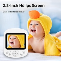 Nouvelle caméra de surveillance pour bébé avec vision nocturne, interphone vocal, surveillance à distance, écran de 2,8 pouces, caméra domestique pour les soins de bébé