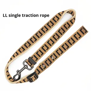 Conjunto de Collar y Correa de Lujo para Perro, Arnés Extensible de Poliéster con <span class=keywords><strong>Doble</strong></span> Letra y Correa para Perro, Suministros para Mascotas al por Mayor - Product Image 6