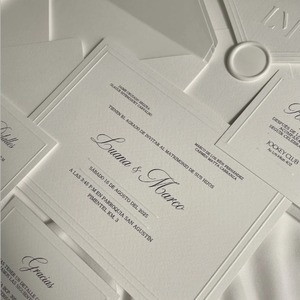 Biglietti da Visita Personalizzati in Carta Artistica Goffrata/Debossata con Stampa Digitale su Cartoncino <span class=keywords><strong>per</strong></span> <span class=keywords><strong>Inviti</strong></span> di Nozze e Biglietti di Ringraziamento - Product Image 2
