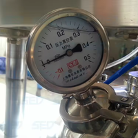 Machine automatique de mélange, homogénéisation et émulsification sous vide pour pommades et chocolats, capacité 50L, avec roulement et boîte de vitesses