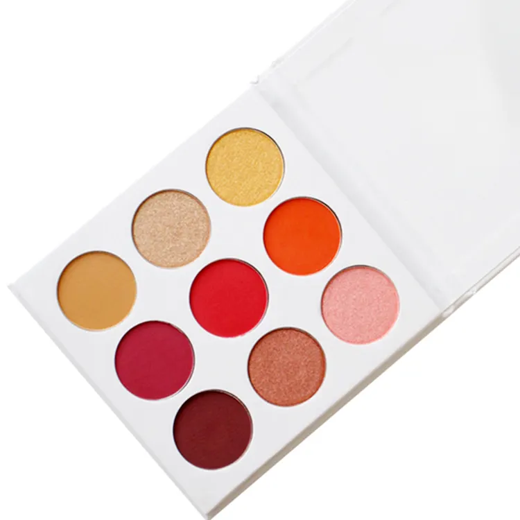 Không Thấm Nước Trung Tính Bướm Khoáng Halal Red Oem Vegan Nhãn Hiệu Riêng Duo Chrome Long Lanh Tên Của Bạn Eyeshadow Palette