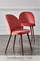 Haute qualité dossier haut moderne confortable boucle tissu velours coloré chaise nordique chaises de salle à manger prix