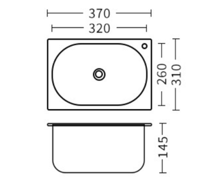 Évier de cuisine compact 0,8 mm en acier inoxydable 304, idéal pour caravanes, bars et balcons – Meilleures ventes - Product Image 2