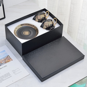 Ensemble de tasses à thé et soucoupes en céramique de luxe avec peinture de chevaux, vente en gros d'usine chinoise, pour le thé de l'après-midi, café et thé - Product Image 2