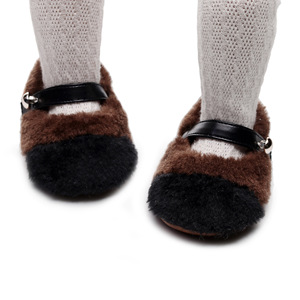 Mocassini Invernali Caldi Foderati in Pile con Pelliccia, Graziose Scarpe in Cotone per Bambine e Bimbe Piccole - Product Image 5